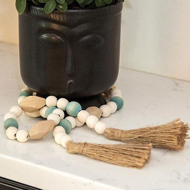 Turquoise Wave Beaded Garland 36 - The Fox Decor